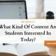 Student Interests: Content That Engages